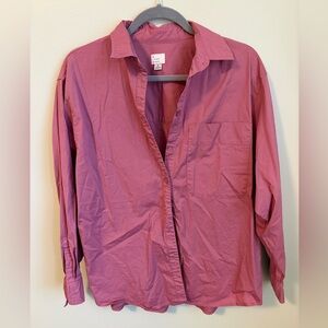a new day Pink Button-Up Shirt oversized size M